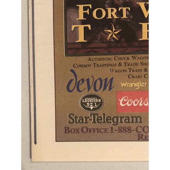 The Star-Telegram Guide RED STEAGALL COWBOY GATHERING Ft Worth Stockyards 2007 - Picture 5 of 7